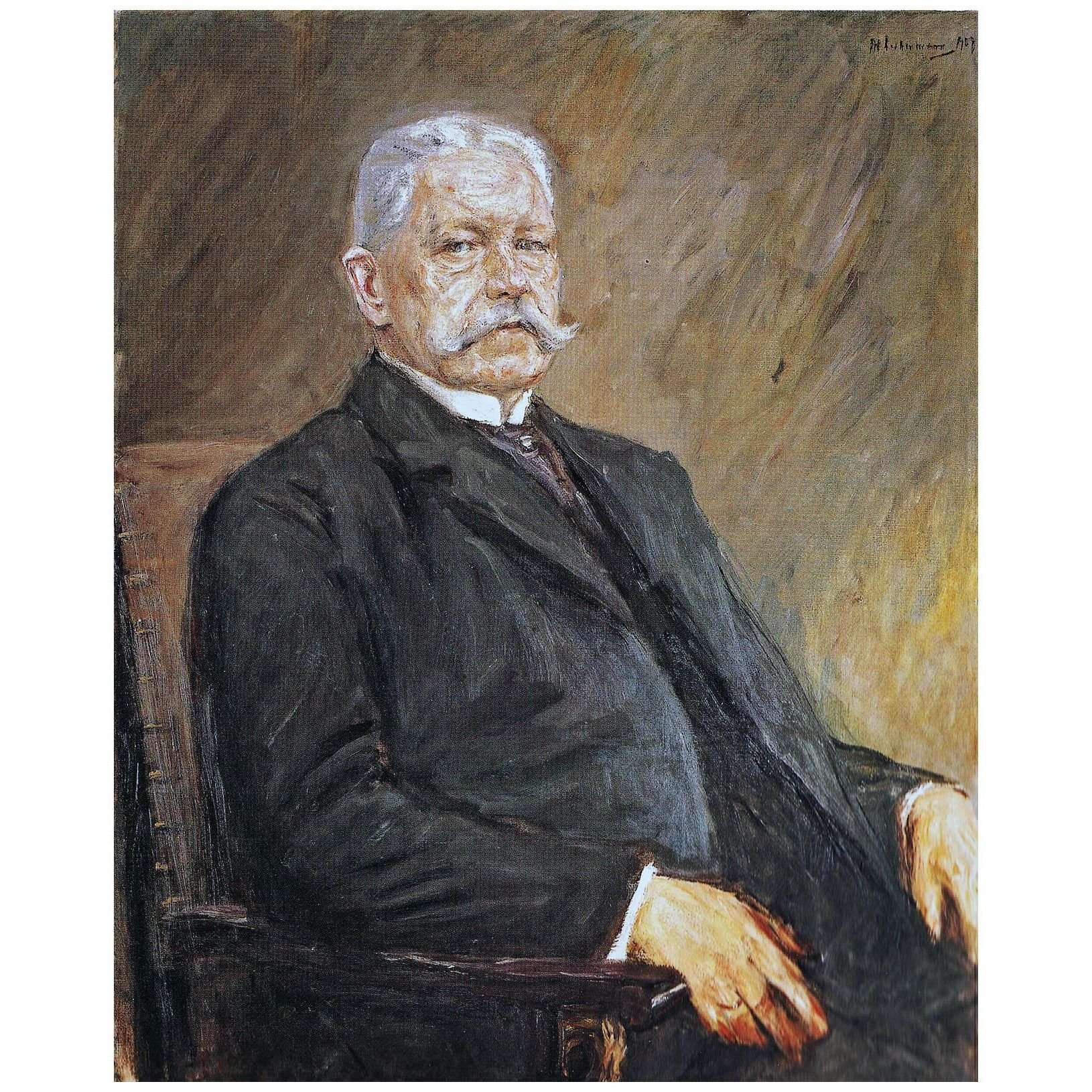  Max Libermann. Reichspr?sidenten von Hindenburg. 1927. Staatliches Museum Schwerin