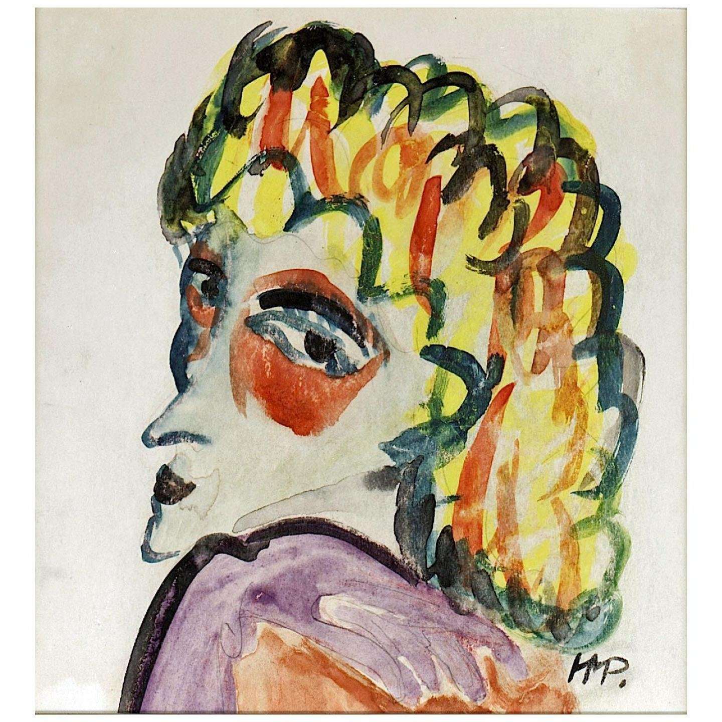  Max Pechstein. Fraukopf. 1911. MTA Foundation Tel Aviv