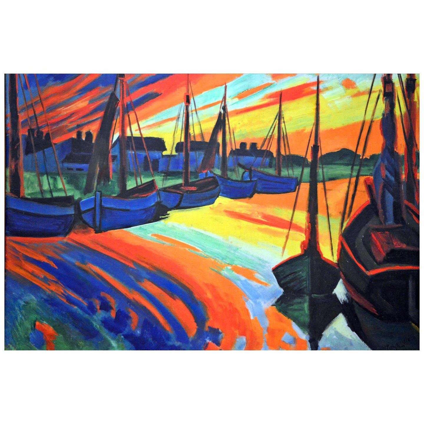  Max Pechstein. Hafen von Leba. 1922. Stedelijk Museum, Amsterdam