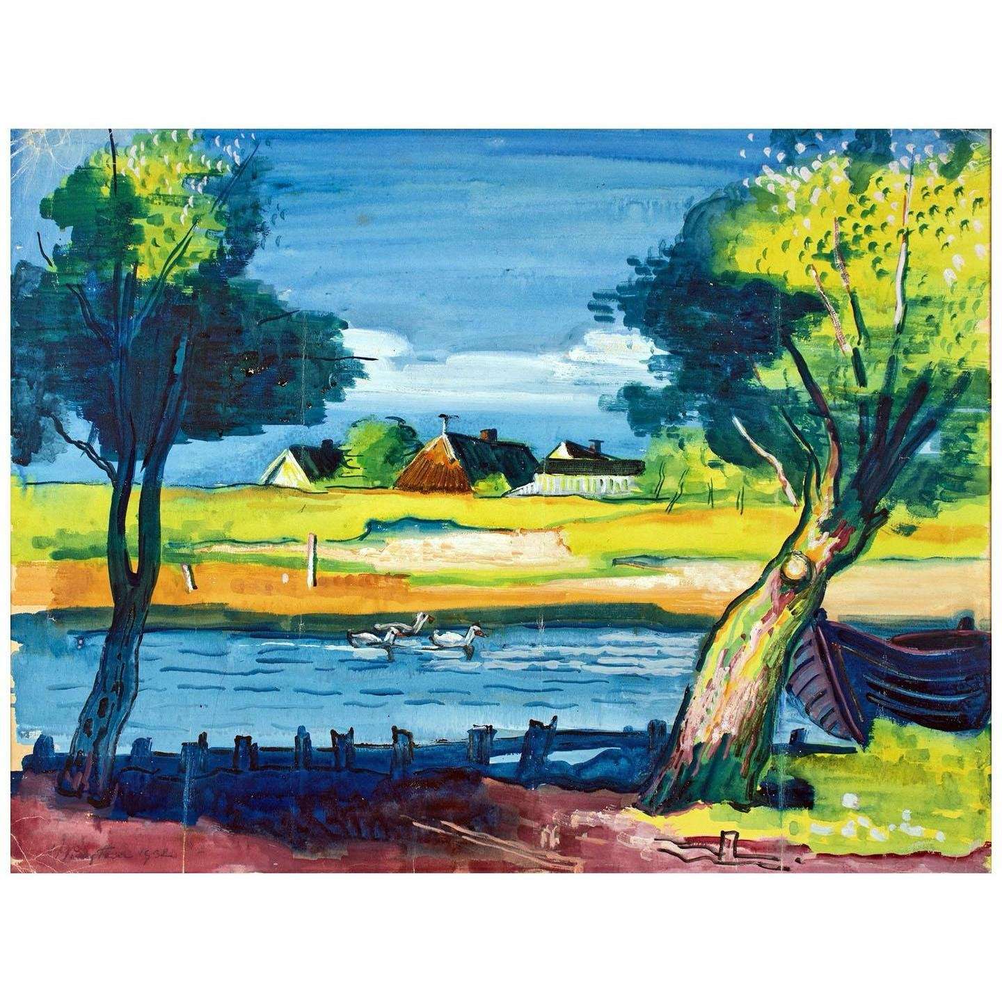  Max Pechstein. Landsicshe Gegend. 1932. Privatesammlung