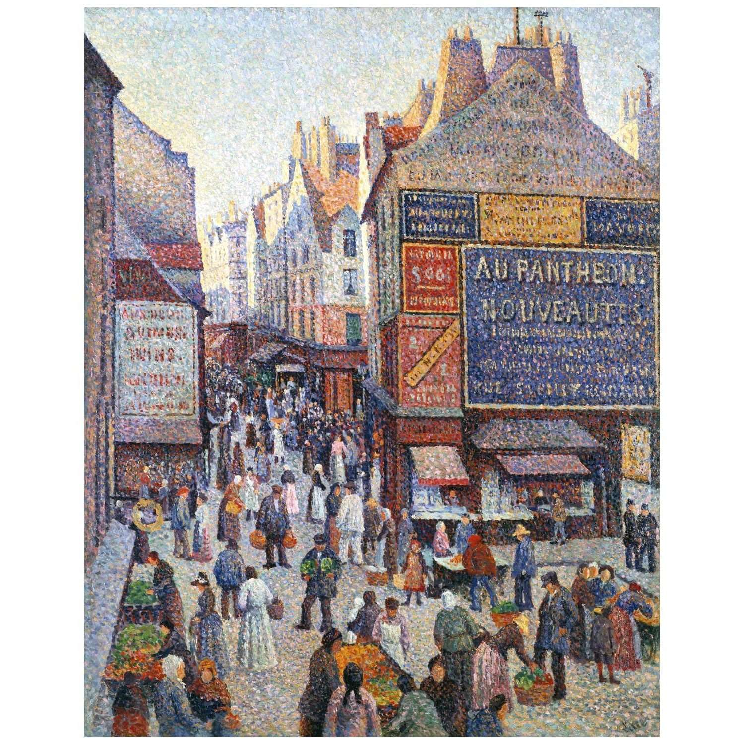  Maximilien Luce. La Rue Mouffetard. 1890. Indianapolis Art Museum
