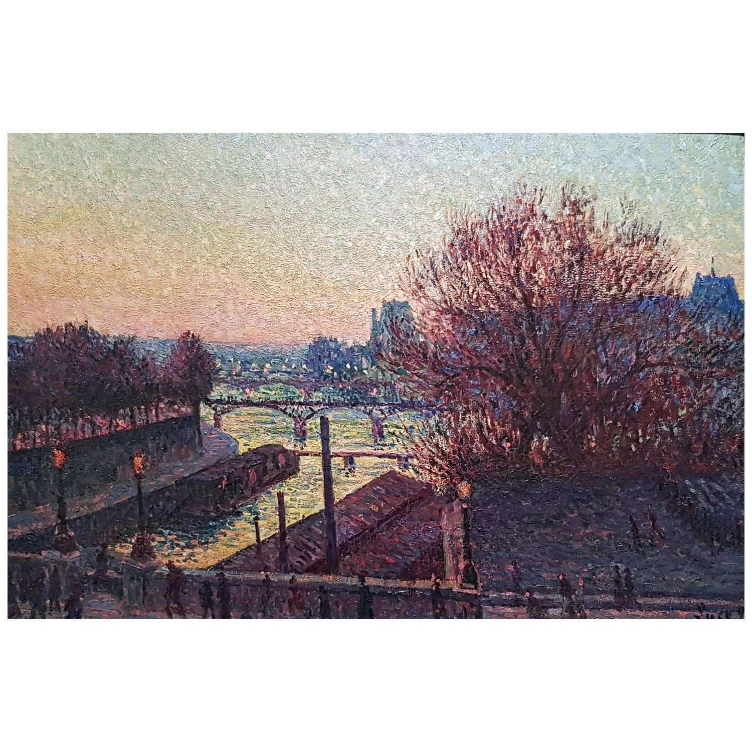  Maximilien Luce. Vue de la Siene la nuit. 1893. Mus?e Lambinet Versailles