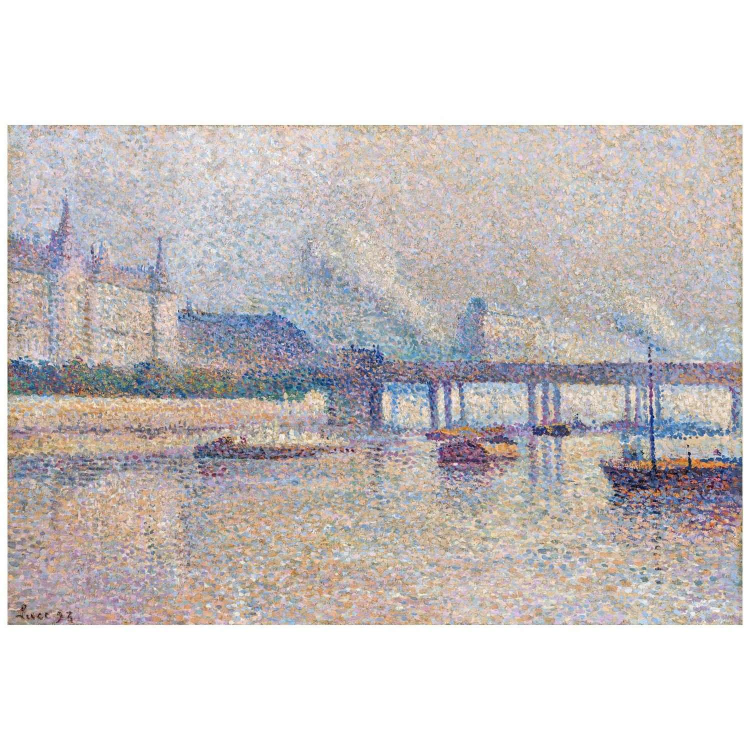  Maximilien Luce. Les rives de la Seine. 1893. Yale University Art Gallery