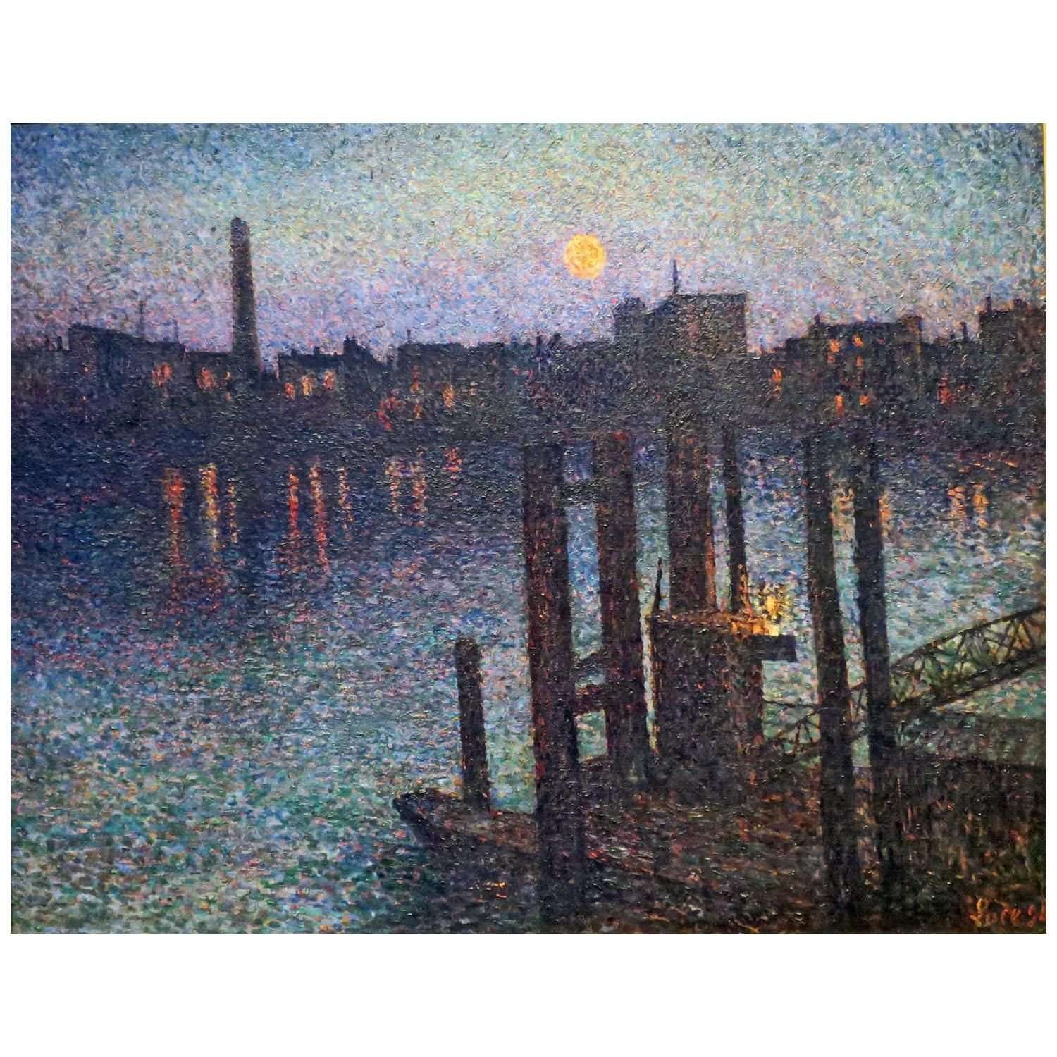  Maximilien Luce. Port de Londres, la nuit. 1894. Atlanta Museum of Art