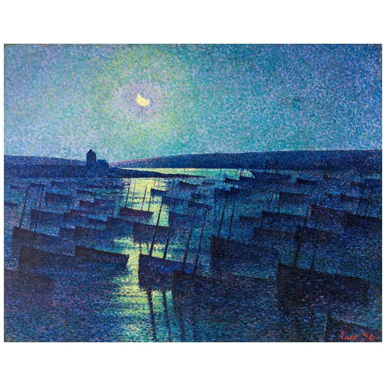  Maximilien Luce. Clair de Lune. 1899. Musee des impressionistes Giverny