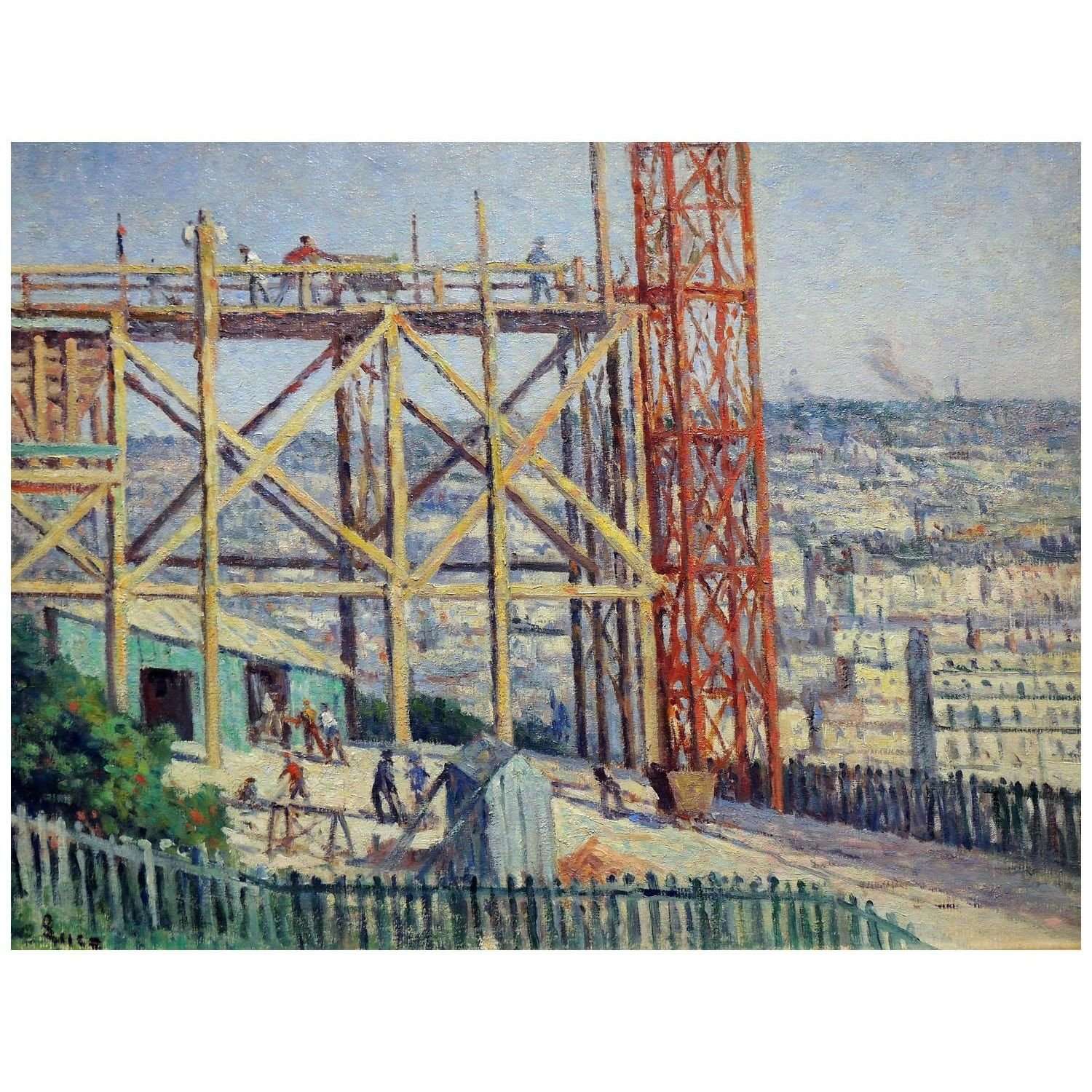  Maximilien Luce. La Construction du Sacr?-C?ur. 1903. MdBA de Caen