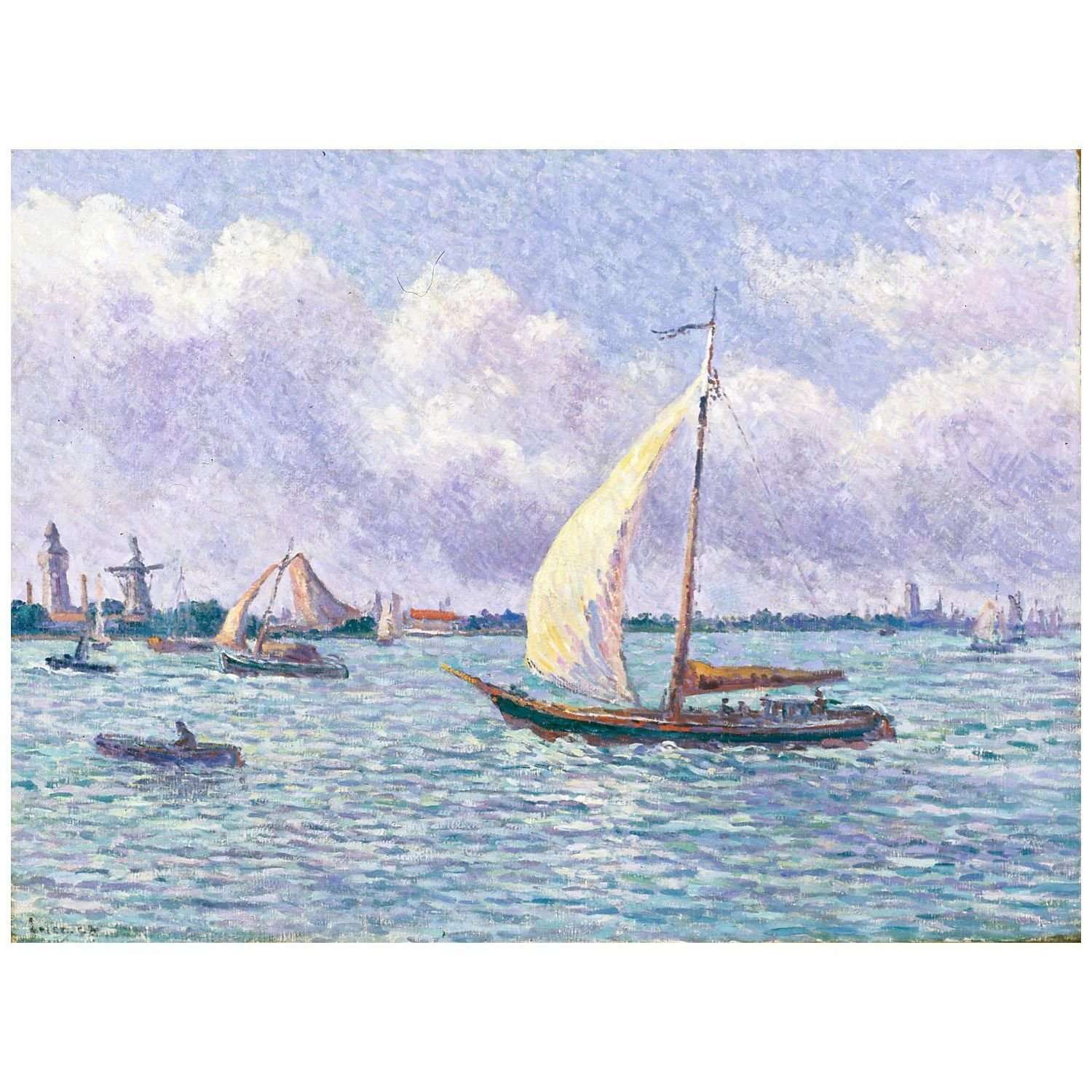  Maximilien Luce. La Meuse pr?s de Dordrecht. 1908. Indianapolis Museum of Art