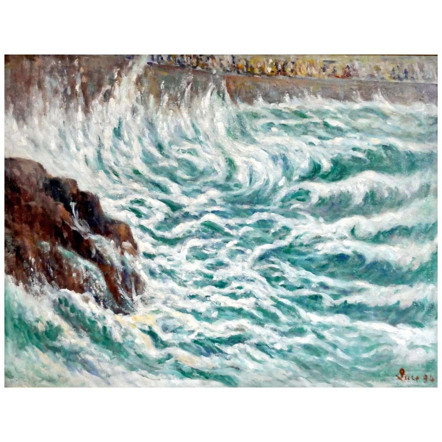  Maximilien Luce. Param? par gros temps. 1934. MHDP Mantes