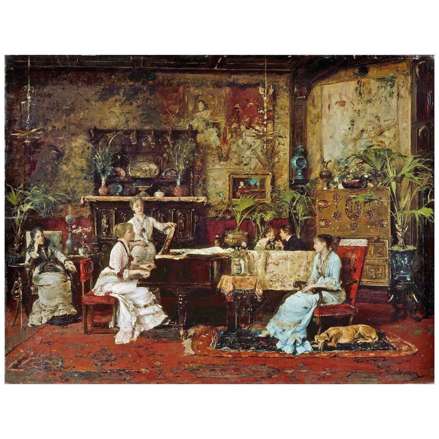  Munkacsy Mihaly. The Music Room. 1878. Metropolitan Museum New York