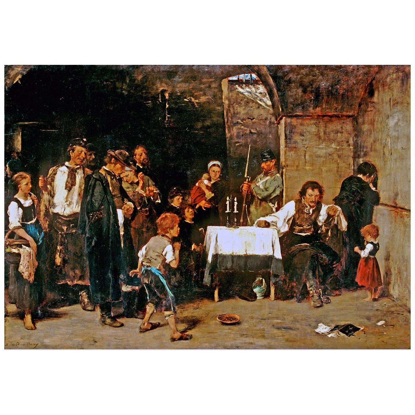  Munkacsy Mihaly. The Condemned Cell. 1880. Magyar Nemzeti Gal?ria Budapest