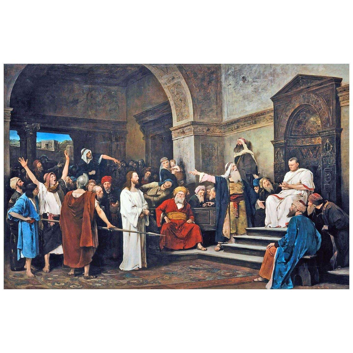 Munkacsy Mihaly. Christ in Front of Pilate. 1881. Deri Museum Debrecen