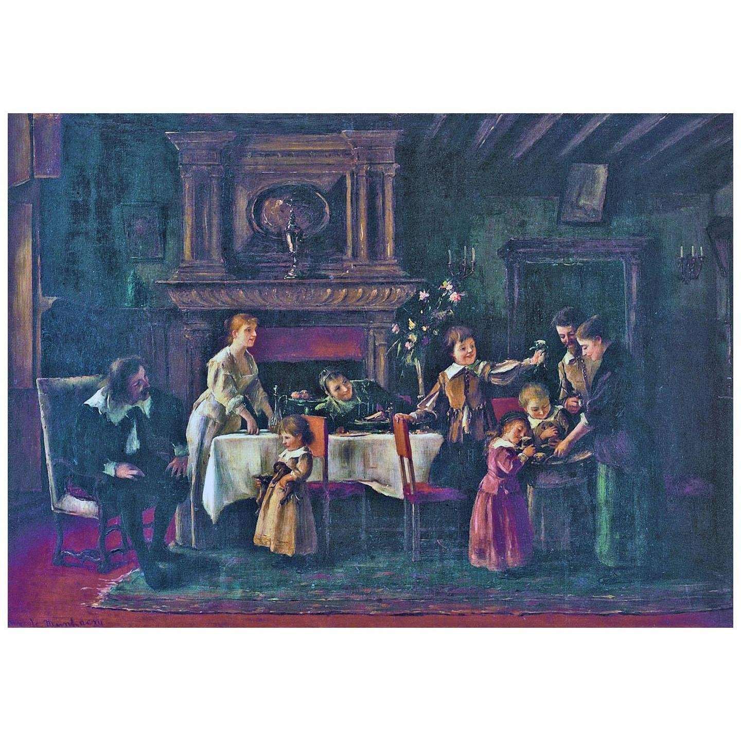  Munkacsy Mihaly. Dog Family. 1890. Munkacsy Muzeum Bekescsaba