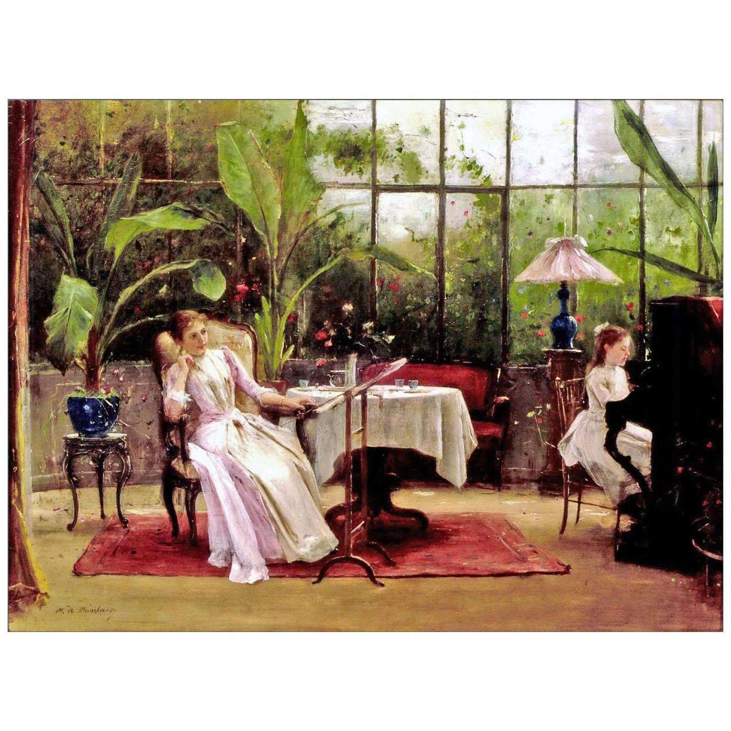  Munkacsy Mihaly. Piano Lesson. 1890. Munkacsy Muzeum Bekescsaba