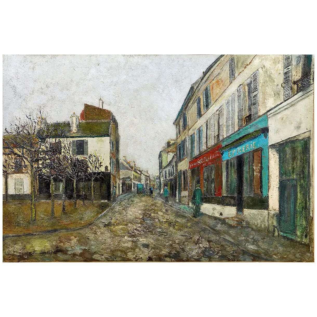  Maurice Utrillo. Place de l'?glise ? Montmagny, 1907. Netter collection Paris