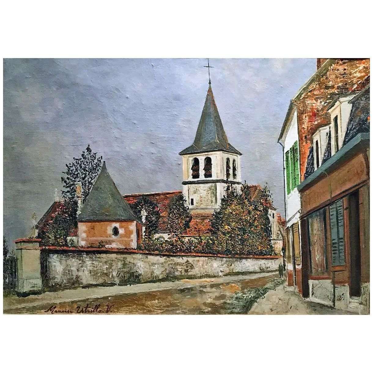  Maurice Utrillo. Eglise dans un faubourg de Paris. 1909. Netter collection Paris