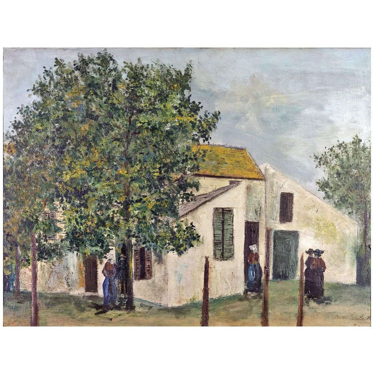  Maurice Utrillo. Le maison blanche. 1912. Pushkin Museum. Moscow