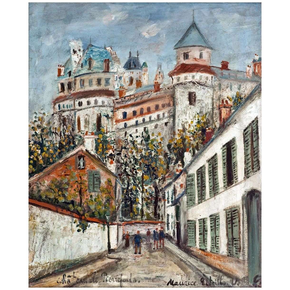  Maurice Utrillo. Chateau de Pierrefonds. 1914. MAM Paris