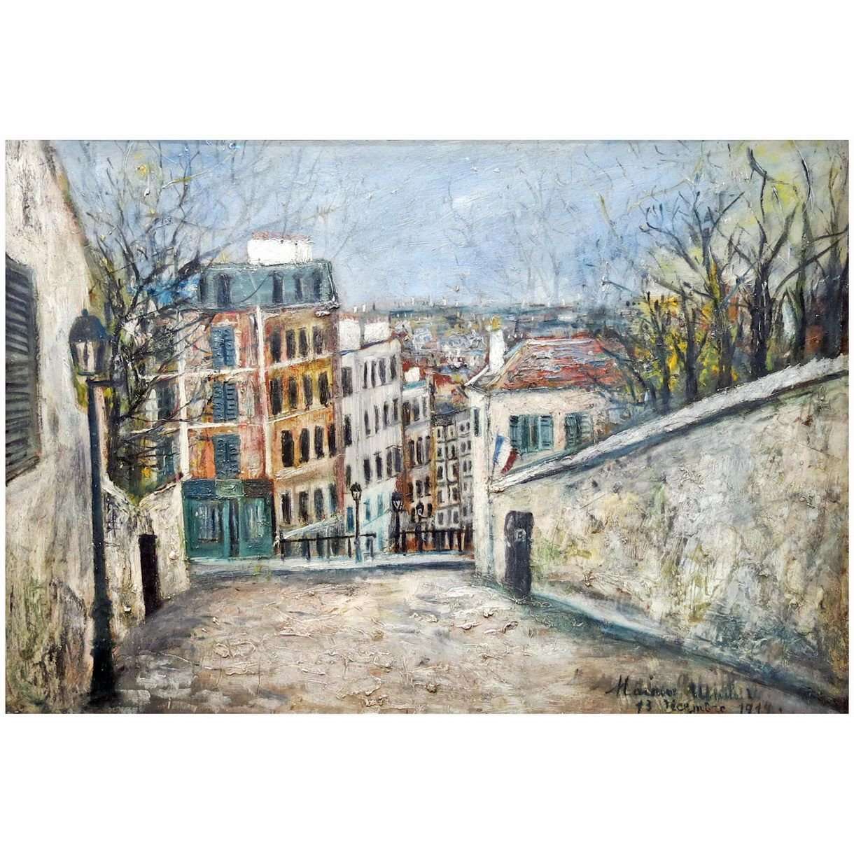  Maurice Utrillo. Rue du Mont-Cenis, Paris. 1914. Mus?e Marmottan Paris