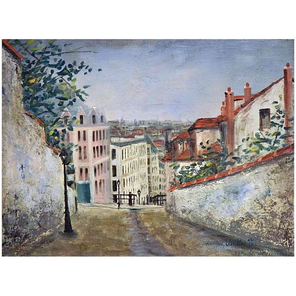  Maurice Utrillo. Rue du Mont-Cenis. 1914-1917. Pushkin Museum Moscow