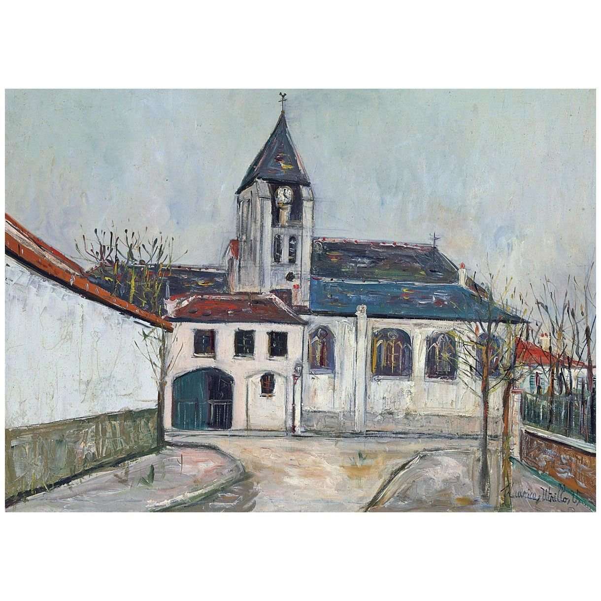  Maurice Utrillo. Leglise de Groslay. 1921. Private collection