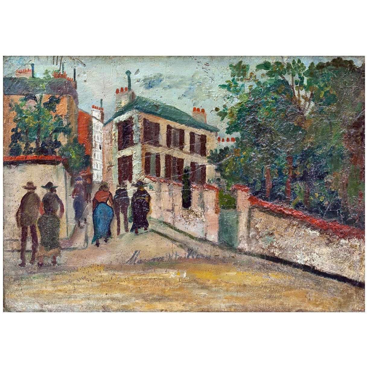  Maurice Utrillo. Rue Cortot a Montmartre. 1921. MAM Paris