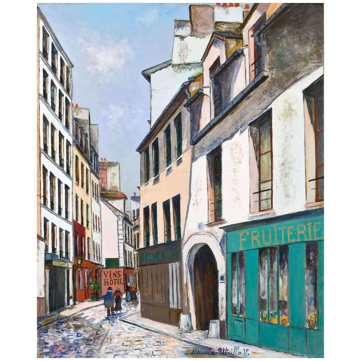  Maurice Utrillo. Rue broca ? Paris. 1922. Private collection
