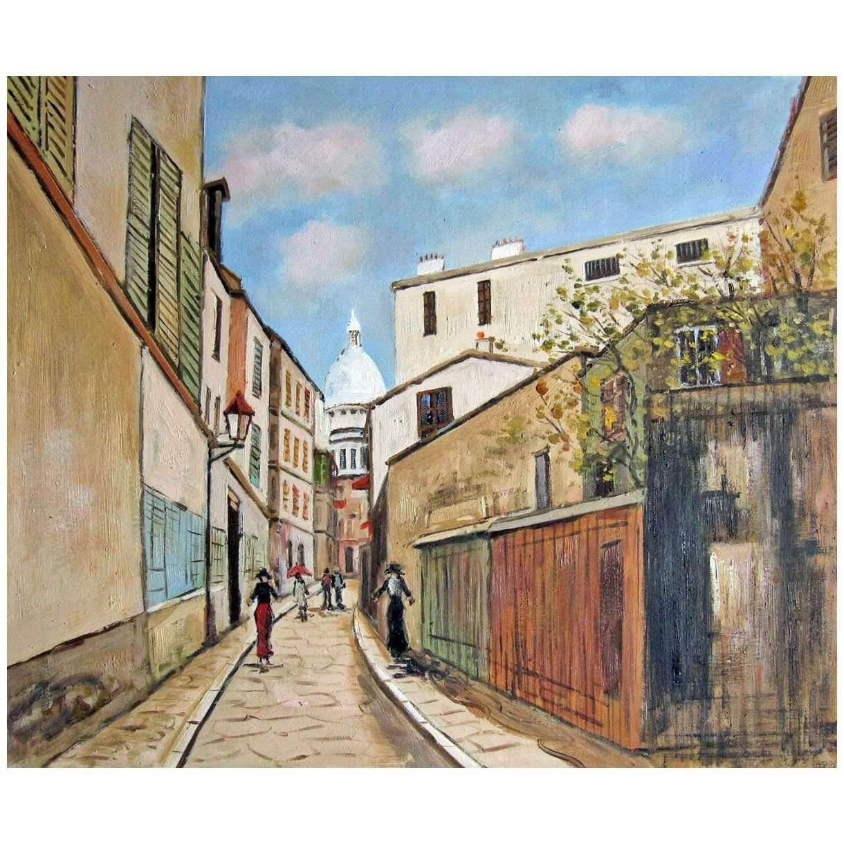  Maurice Utrillo. Sacr?-Coeur et Rue Saint-Rustique. 1927. MFA, Boston