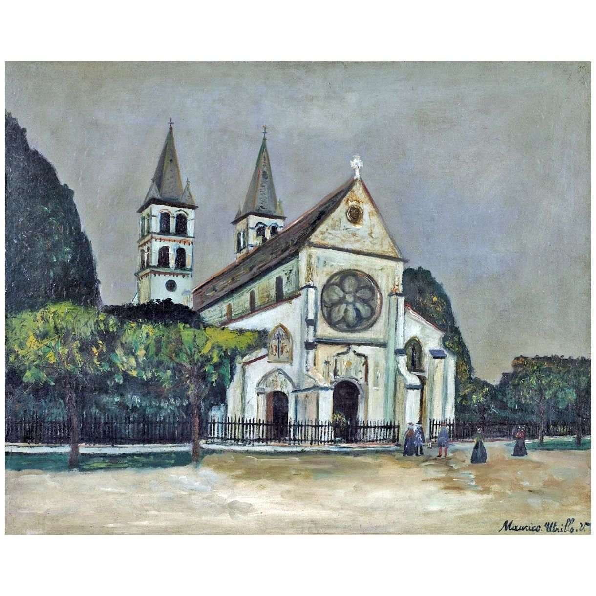  Maurice Utrillo. Notre-Dame de Melun. 1949. Centre Pompidou Paris