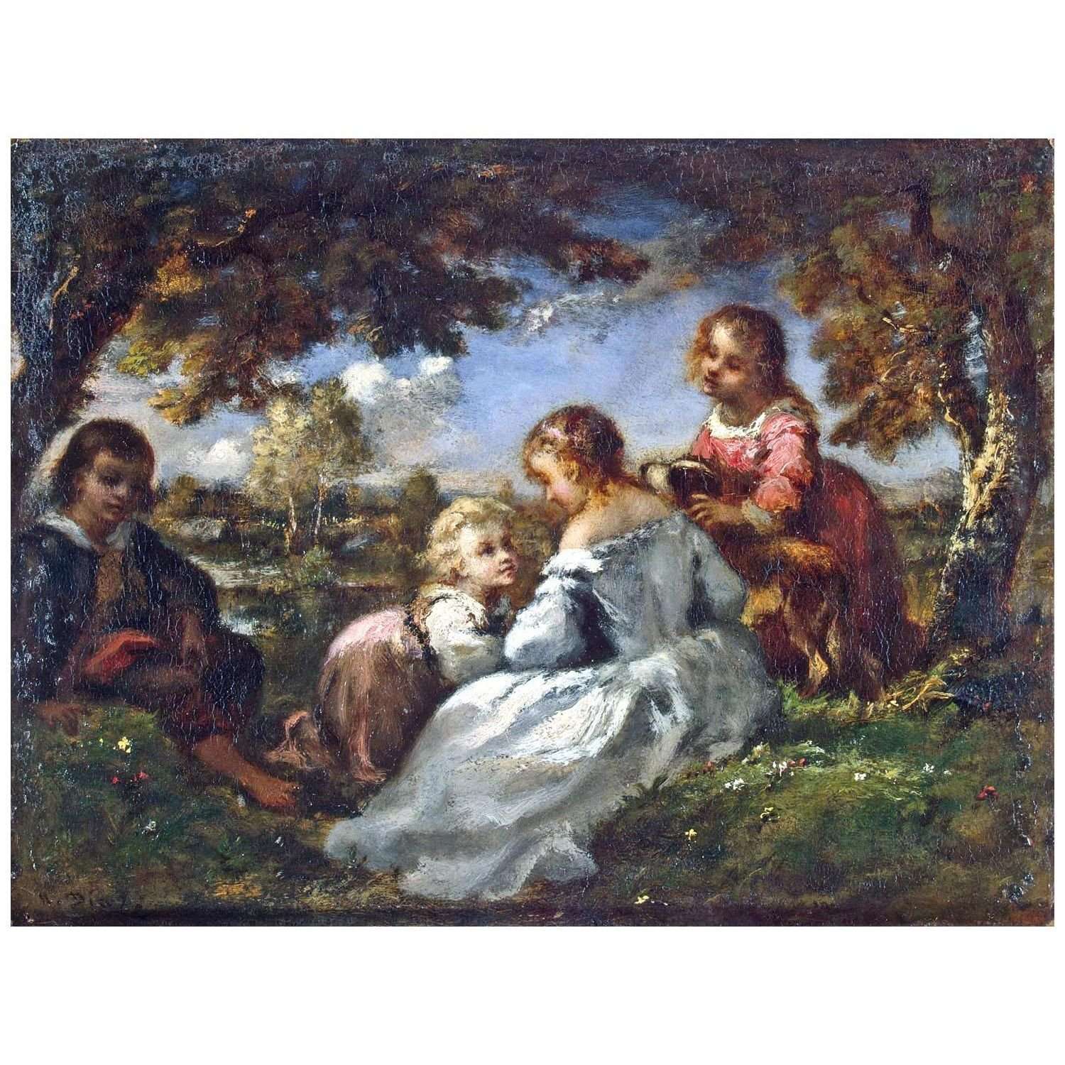  Narcisse Diaz. Enfants dans le jardin. 1840 Hermitage Museum