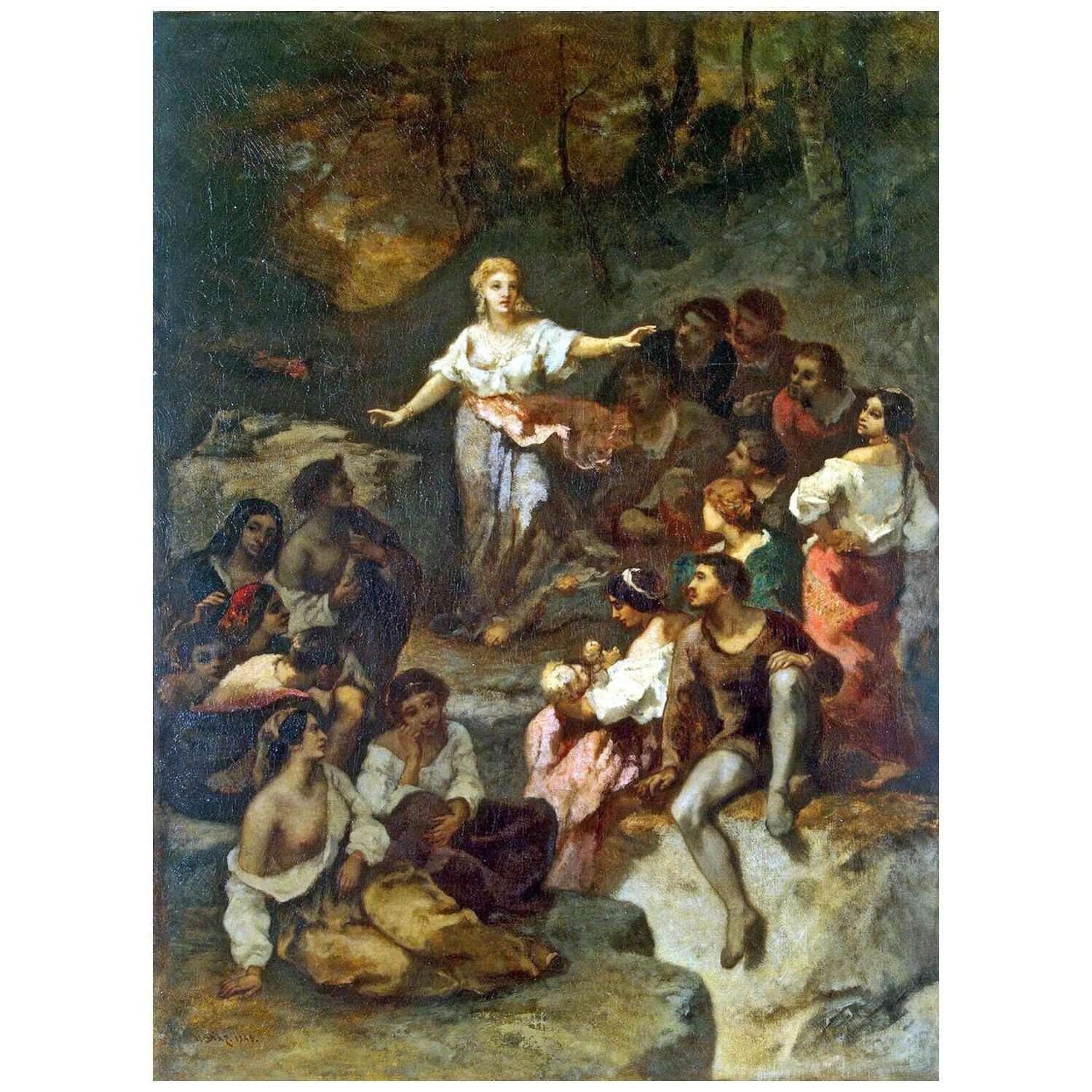  Narcisse Diaz. Les bohemiens. 1848 Hermitage Museum