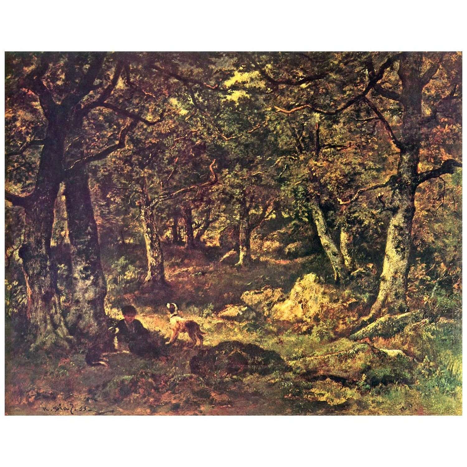  Narcisse Diaz. Dans le bois. 1855. Musee du Louvre