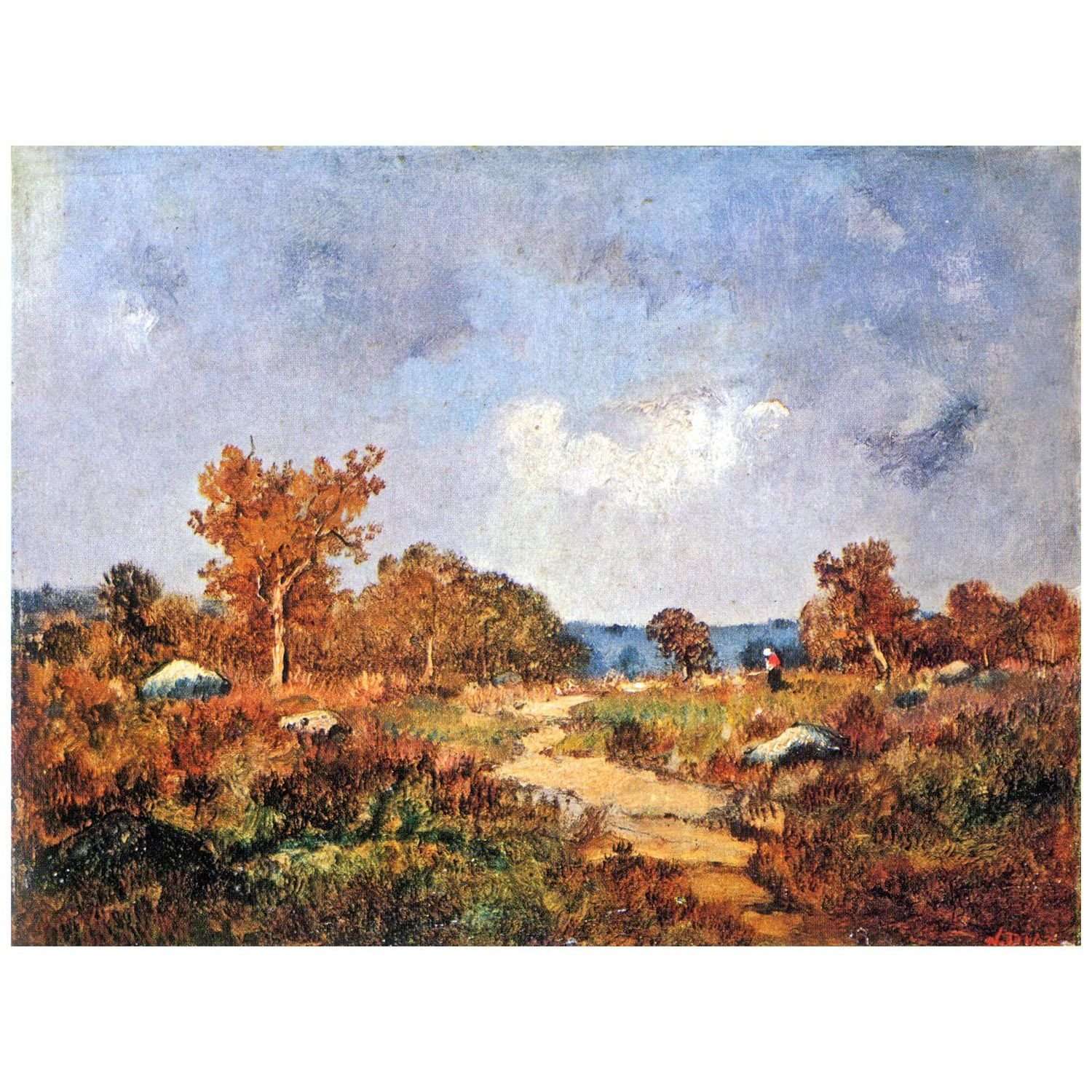  Narcisse Diaz. Paysage d'Automne. 1858. Lviv Art Gallery