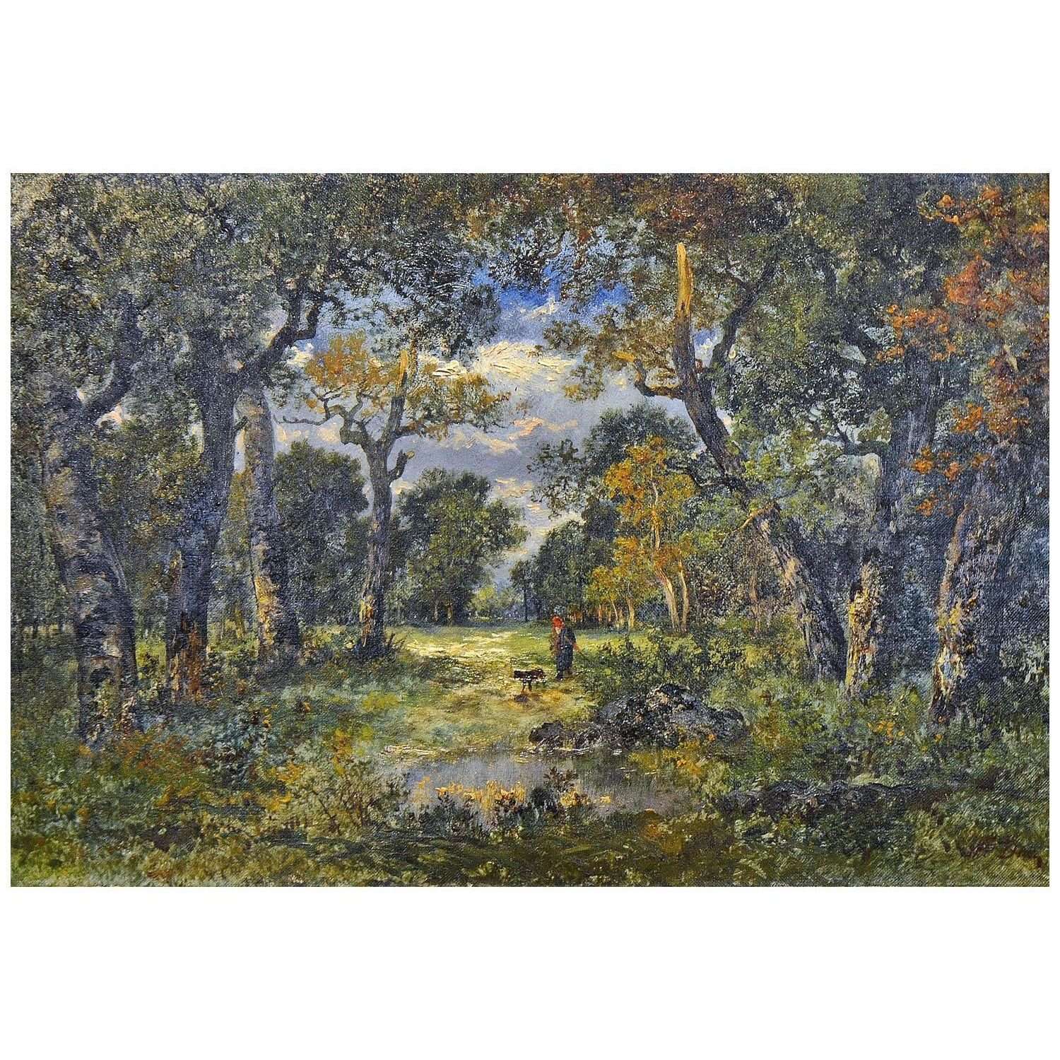  Narcisse Diaz. Une mare de foret. 1860. Mus?e des beaux-arts de Dole