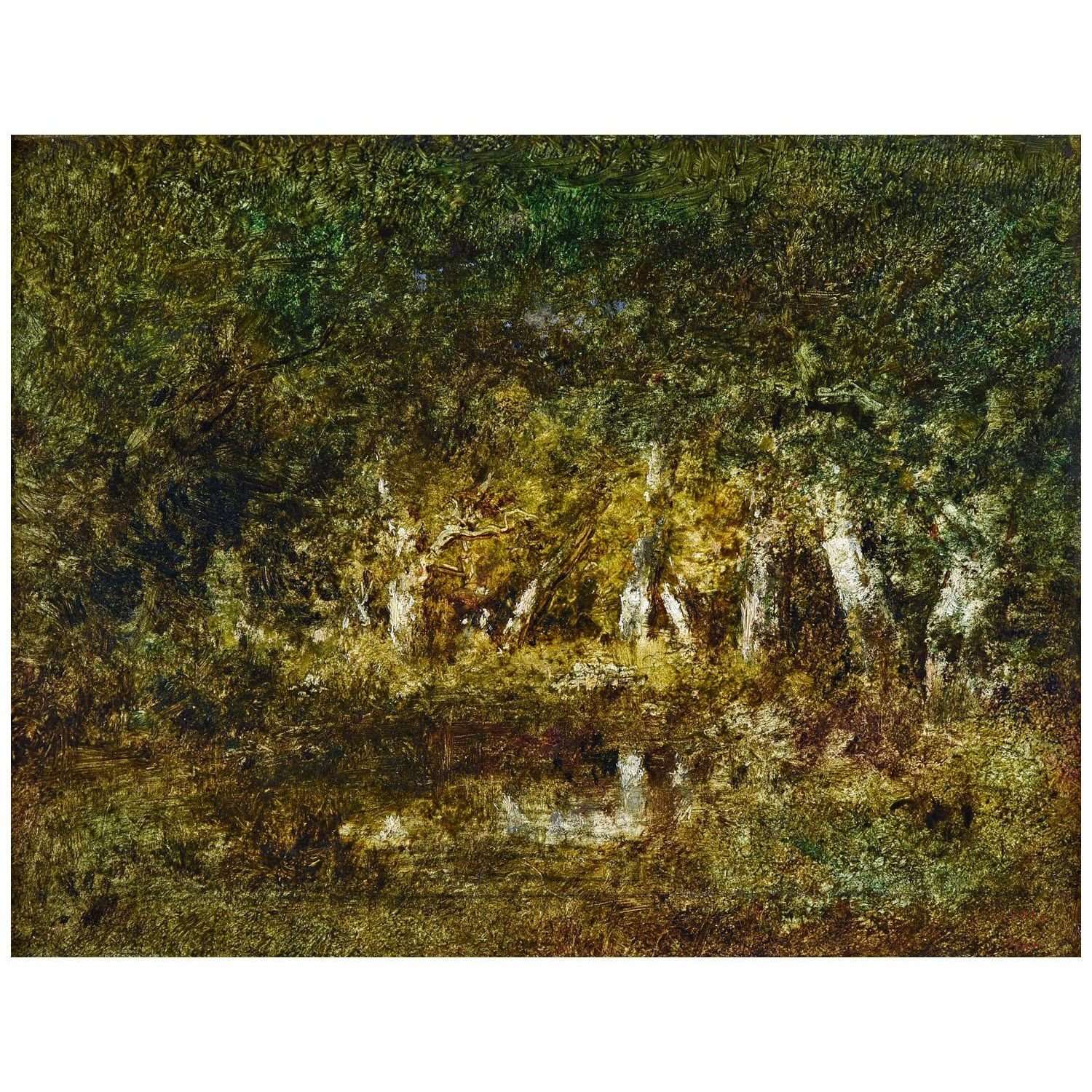  Narcisse Diaz. Petite mare en for?t. 1864. Mus?e des beaux-arts de Reims