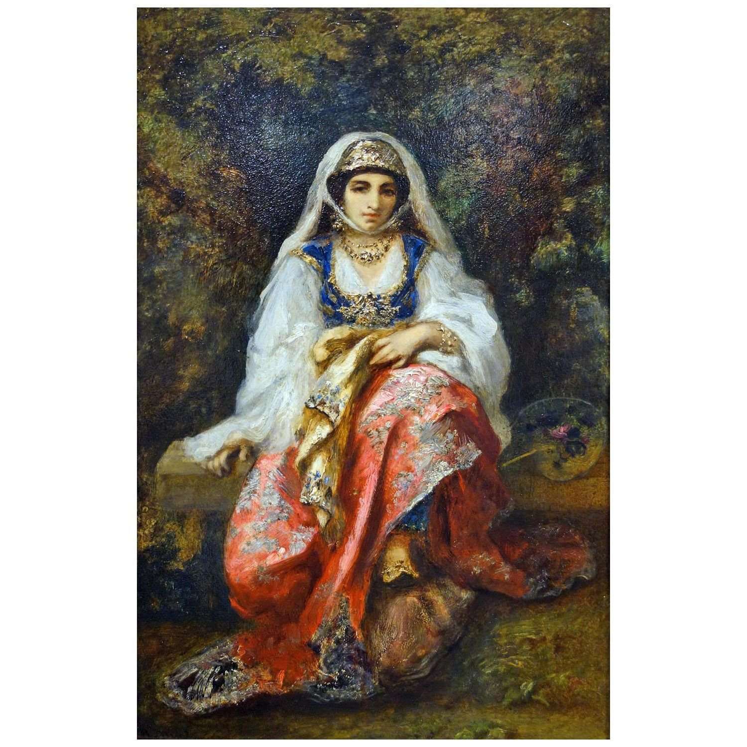  Narcisse Diaz. Femme orientale. 1865. Huntington Museum of Art