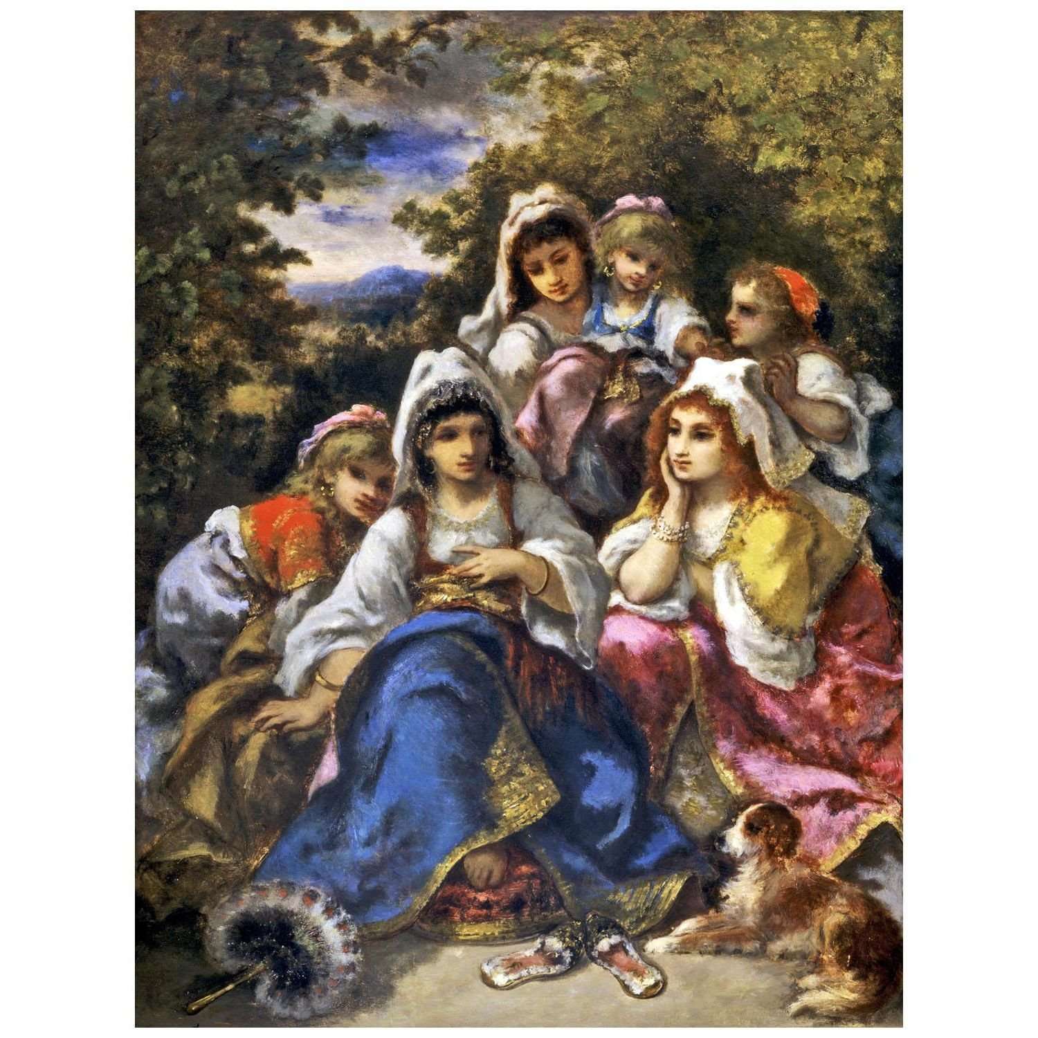  Narcisse Diaz. Les Princesses boh?miennes. 1870. San Antonio Museum of Art