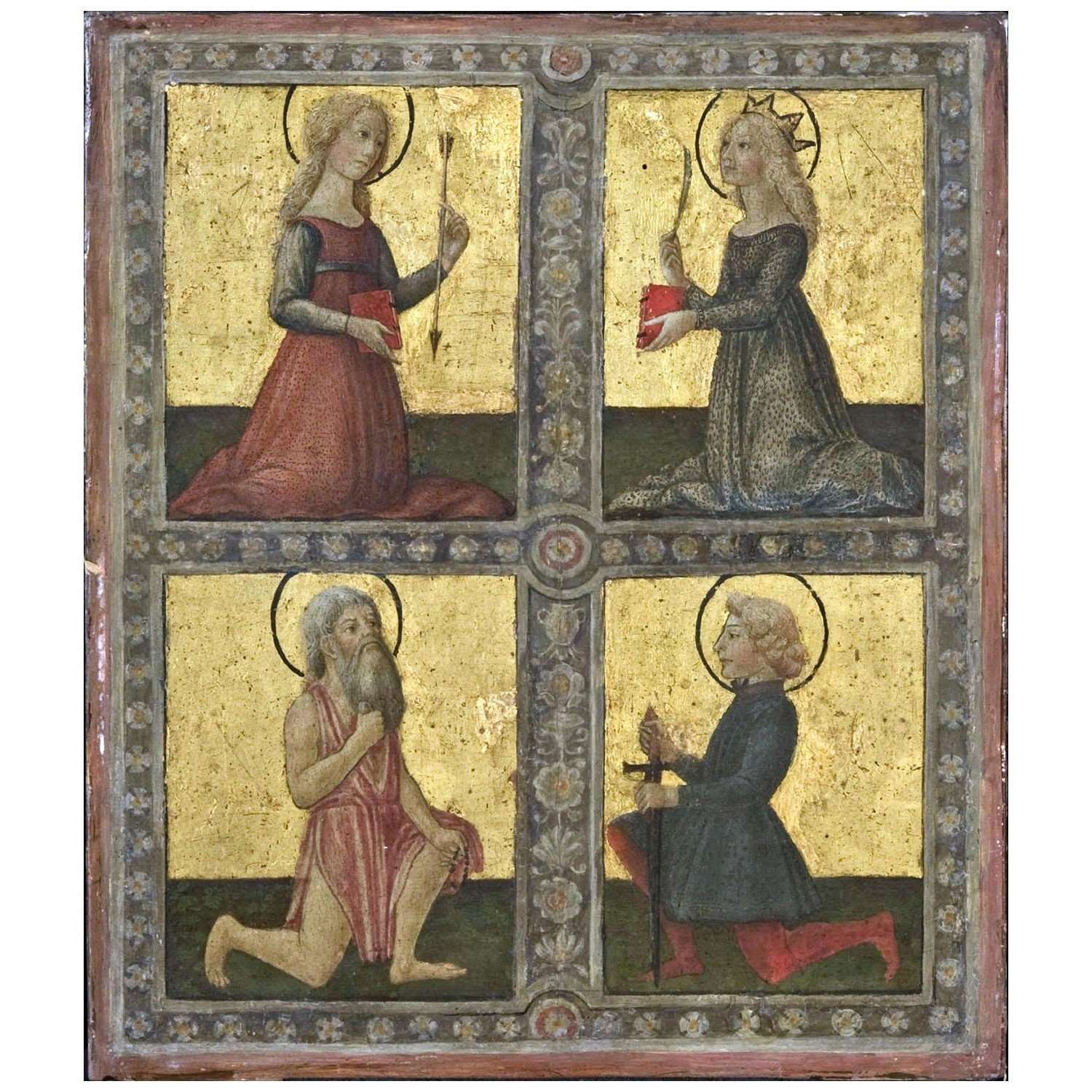  Neroccio de Landi. Quattro Santi. 1470. Philadelphia Art Museum