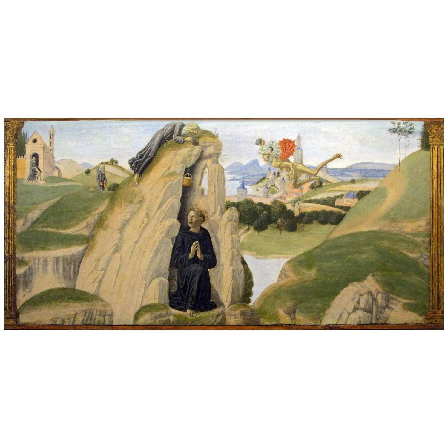  Neroccio de Landi. Storie di S. Benedetto. 1475. Galleria degli Uffizi