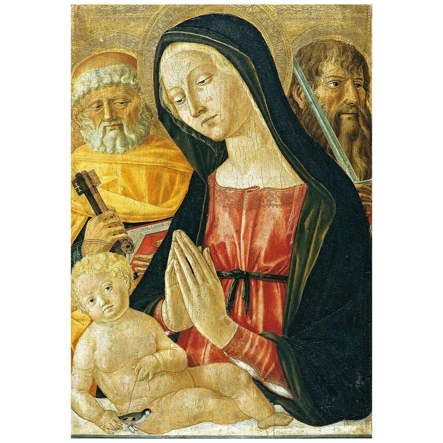  Neroccio de Landi. Madonna col Bambino e Santi. 1485 Stadel Museum Frankfurt