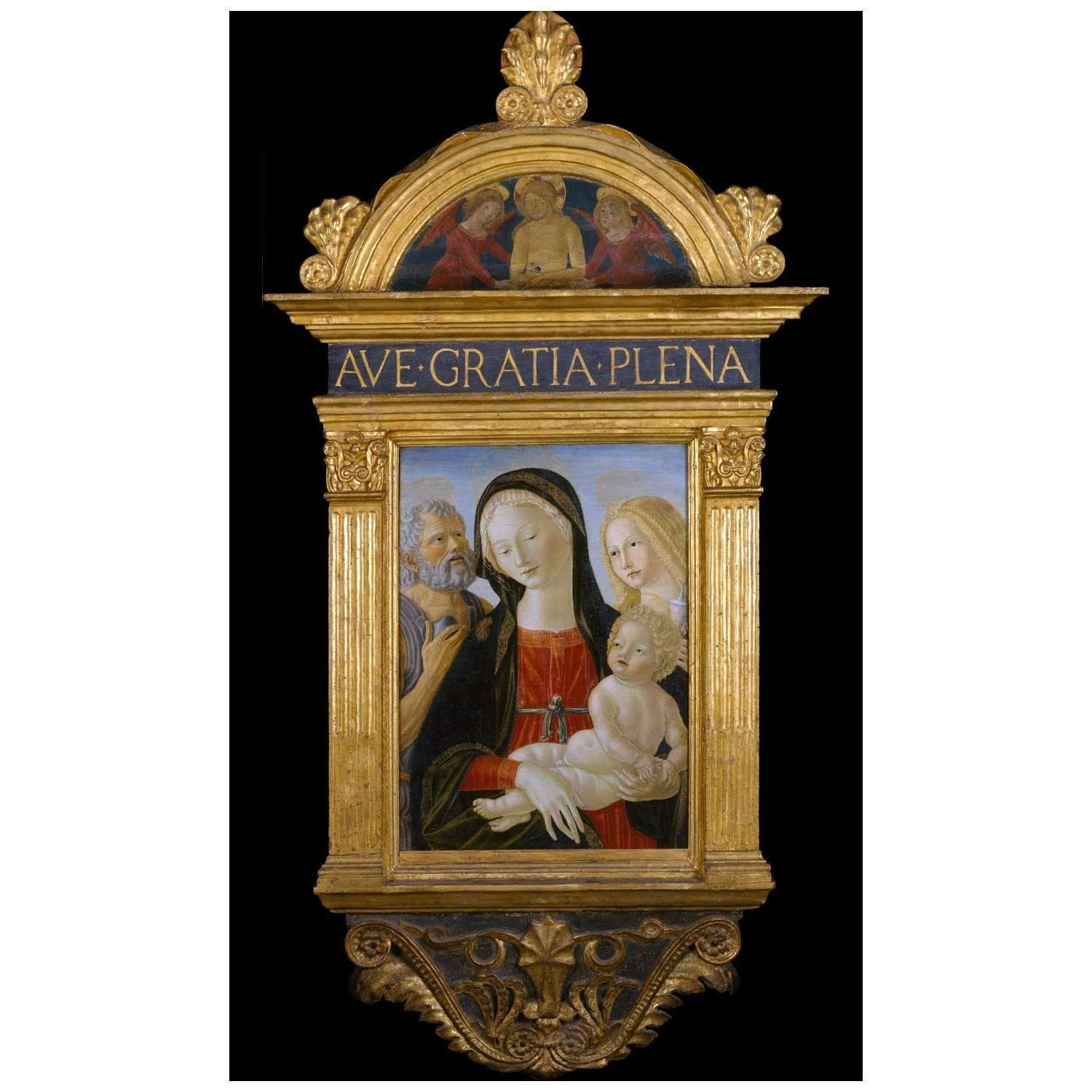  Neroccio de Landi. Madonna col Bambino e Santi. 1490. Metropolitan Museum New York