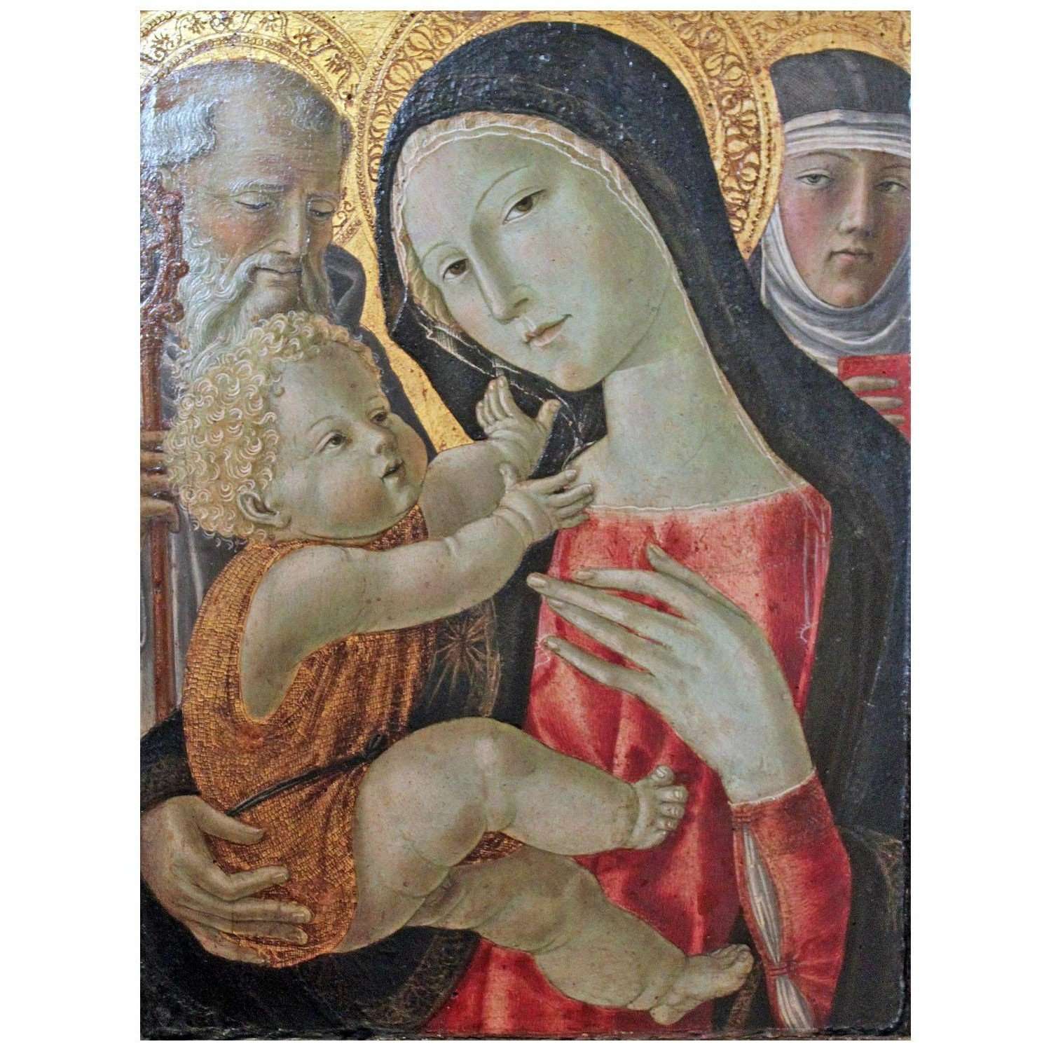  Neroccio de Landi. Madonna col Bambino e Santi. 1490. Gemaldegalerie Berlin