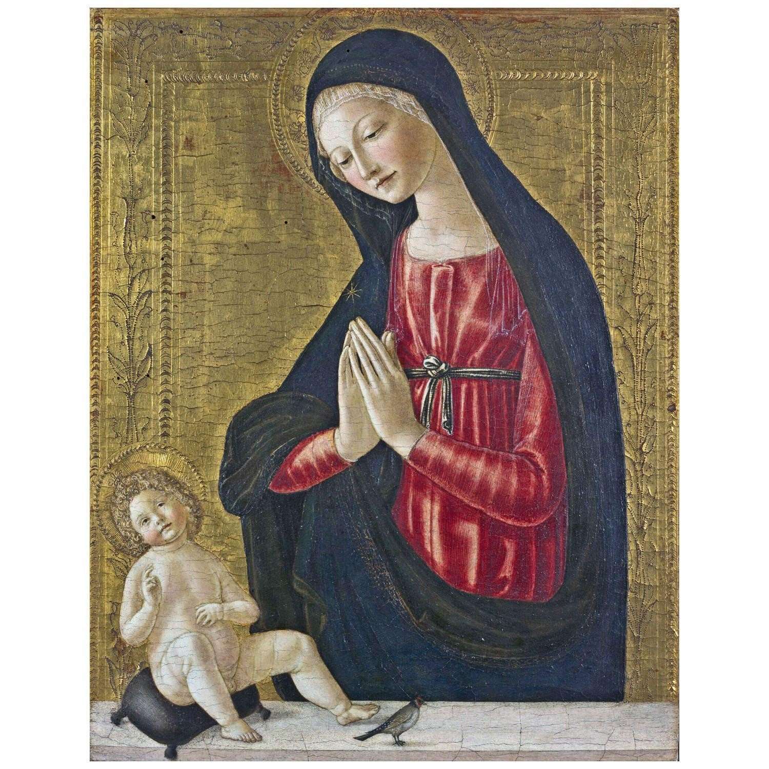  Neroccio de Landi. Vergine e Bambino con cardellino. 1490. Cleveland Museum of Art