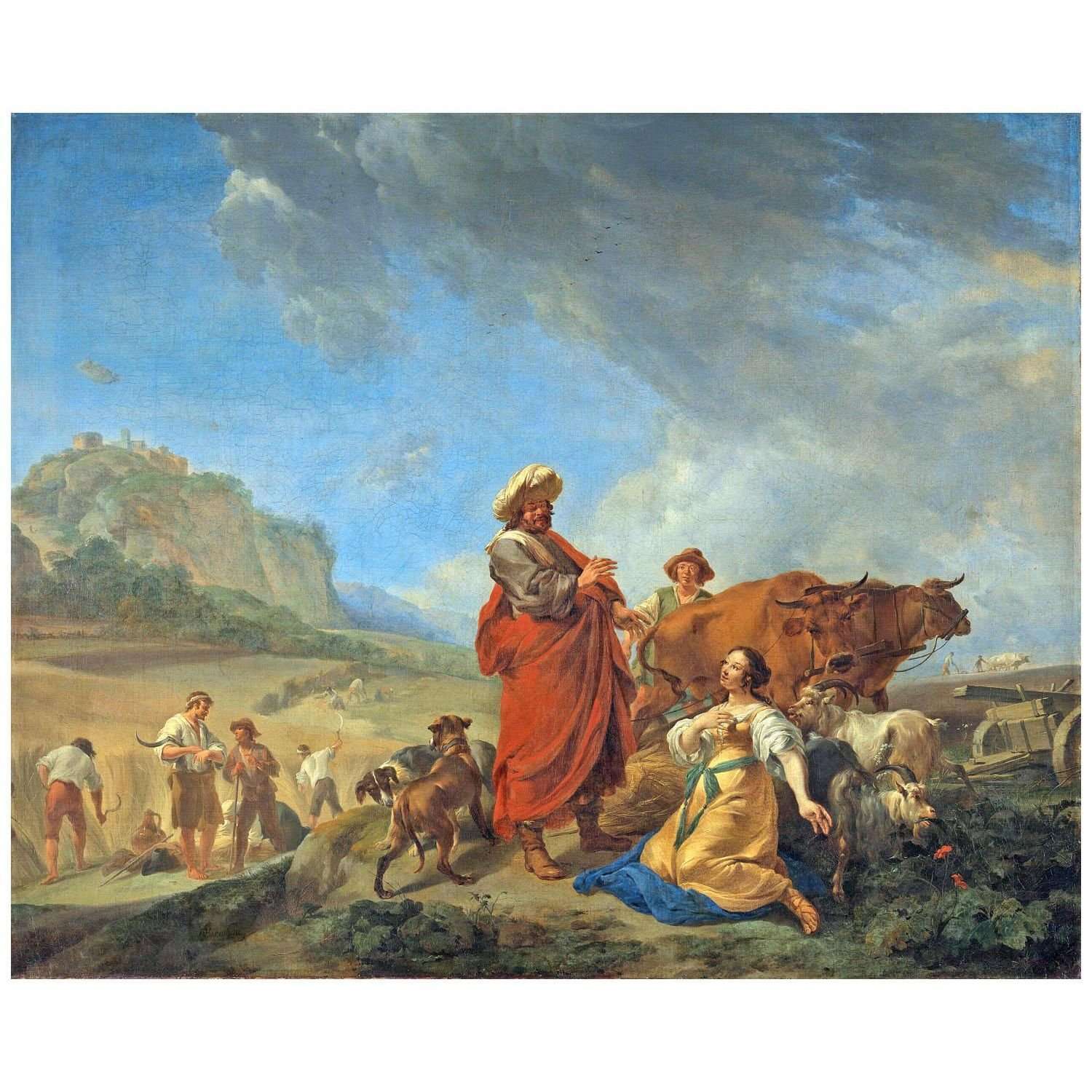   Nicolaes Berchem. Ruth en Boaz. 1645. Rijksmuseum Amsterdam