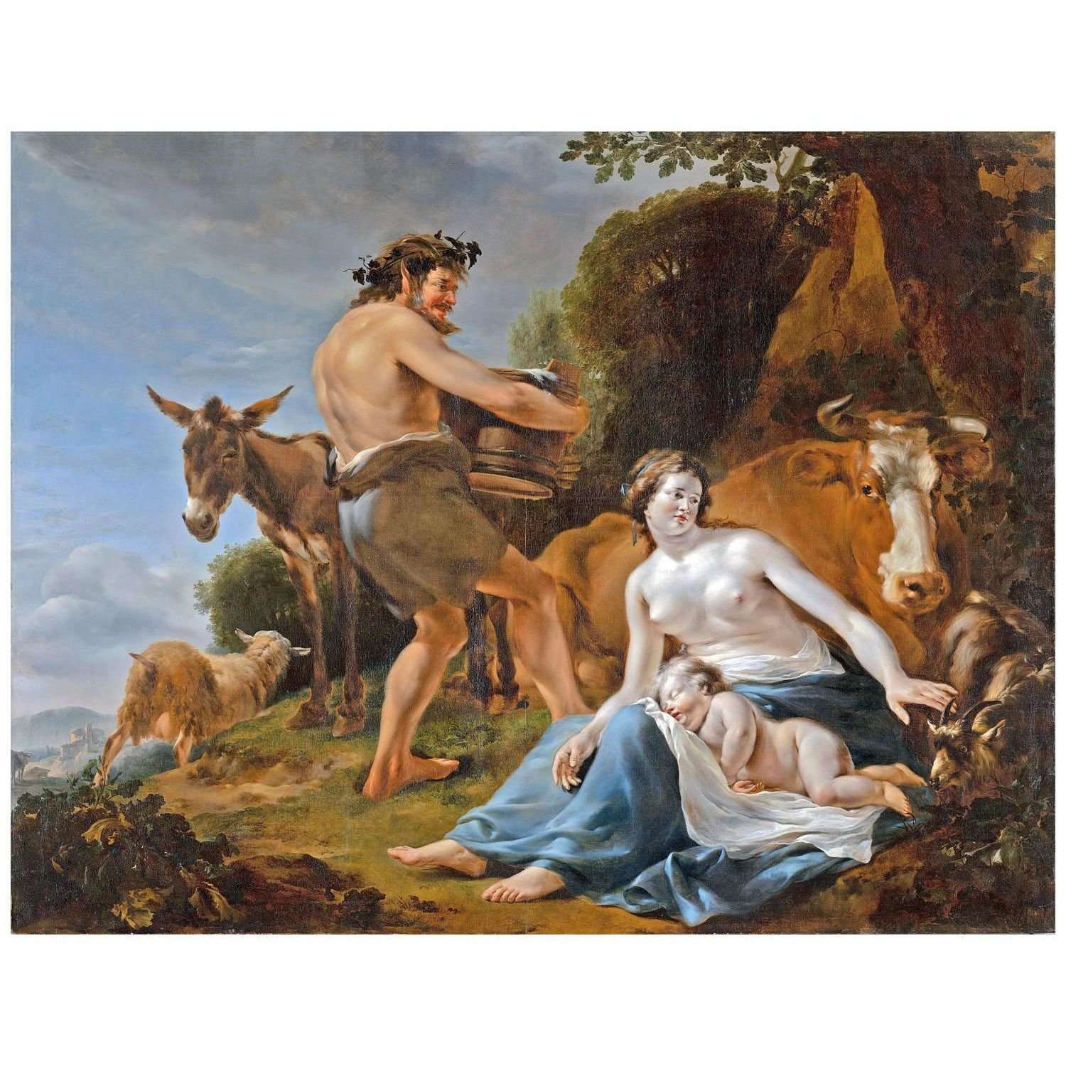   Nicolaes Berchem. De jeugd van Bacchus. 1648. Mauritshuis Den Haag