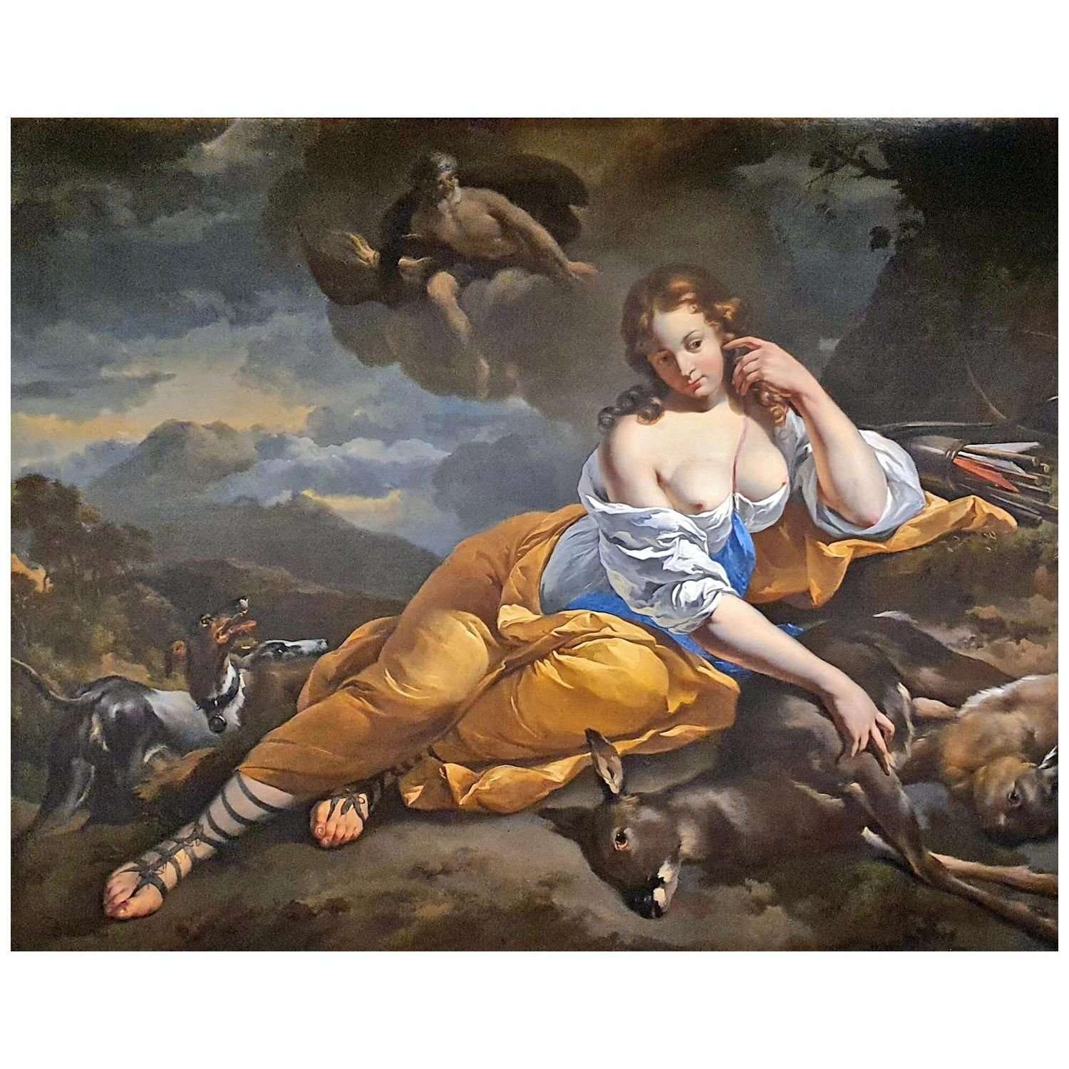   Nicolaes Berchem. Callisto door Jupiter bespied. 1656. Frans Hals Museum Haarlem