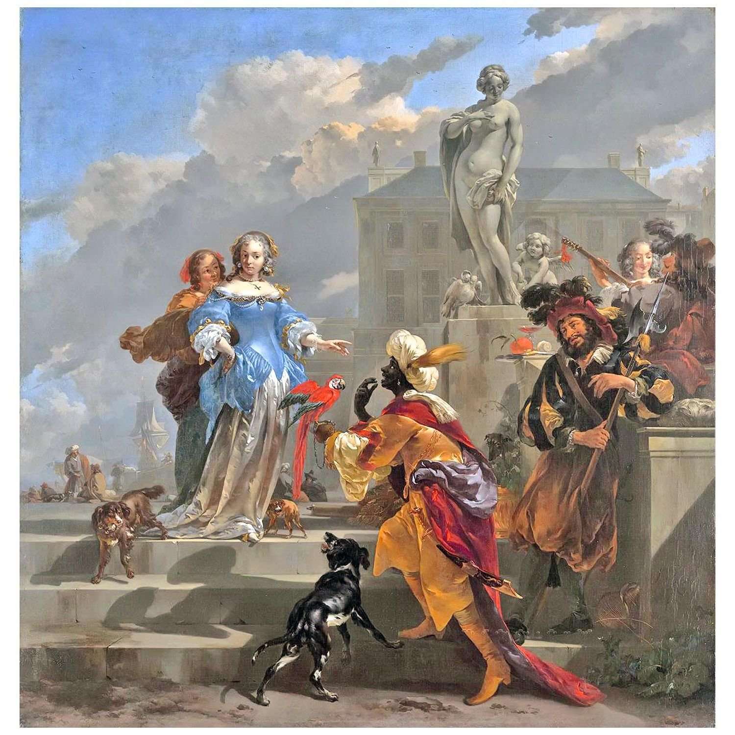   Nicolaes Berchem. Othello en Desdemona. 1668. Atheneum Museum Hartford