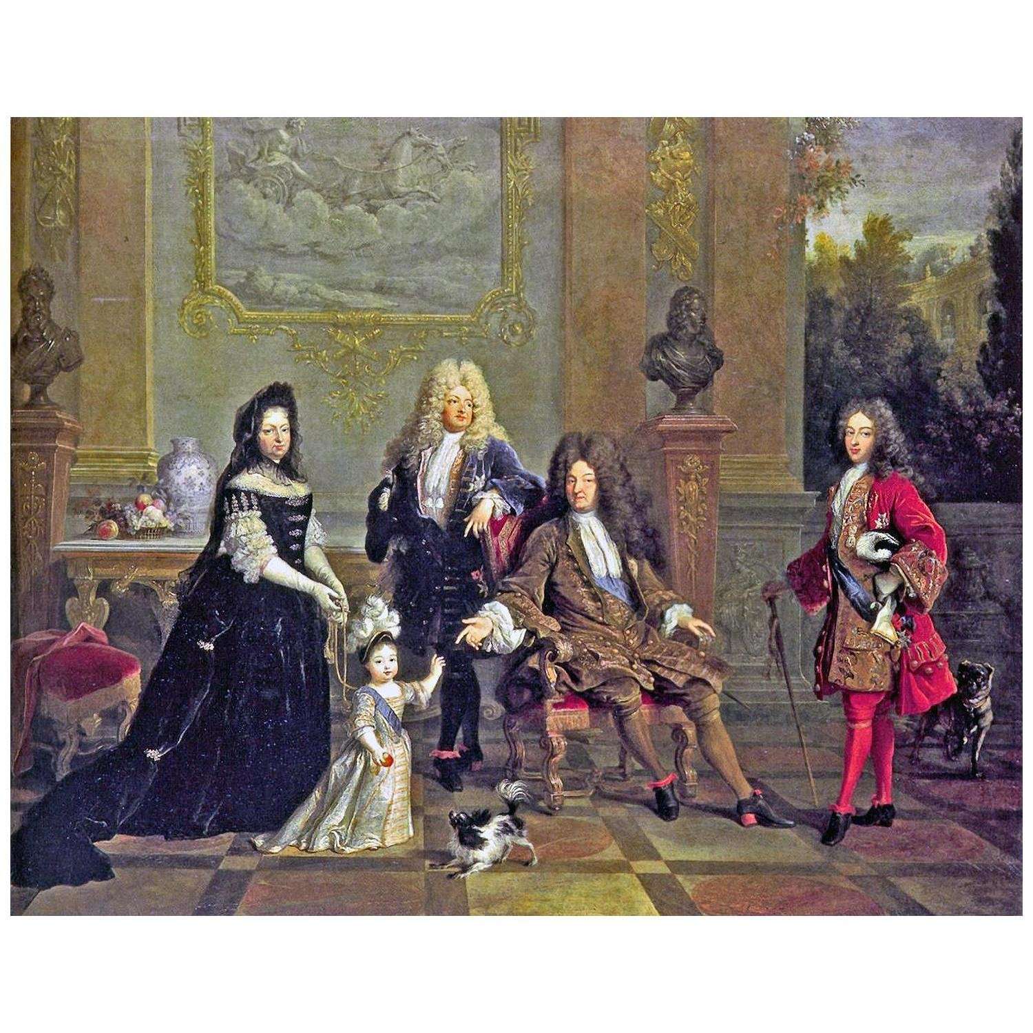  Nicolas de Largilliere. Louis XIV et sa famille. 1715. Wallace Collection London