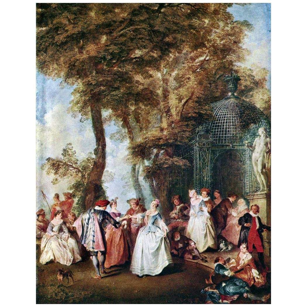  Nicolas Lancret. Fete galante. 1730. Schloss Sanssouci, Potsdam