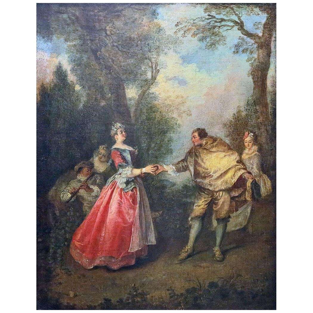  Nicolas Lancret. Danse dans le parc. 1734. Musei di Strada Nuova, Genoa
