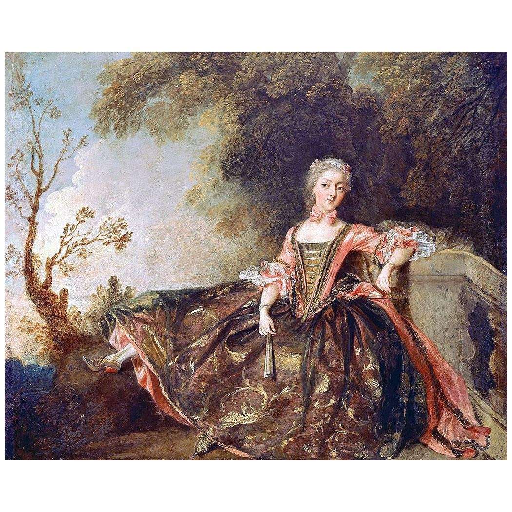  Nicolas Lancret. Mademoiselle Marie Sall?. 1735. Museum of Fine Arts